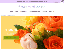 Tablet Screenshot of edinaflowers.com